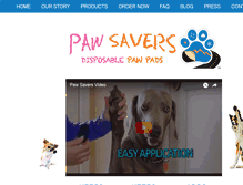 Tablet Screenshot of pawsavers.com